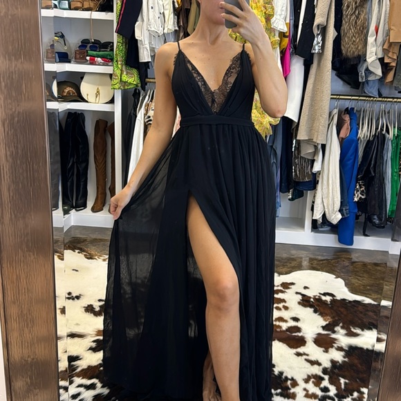 Michael Costello X REVOLVE Justin Gown in Black